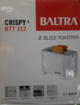 Baltra crispy+ BTT212-2slice toaster-2years warranty-1U