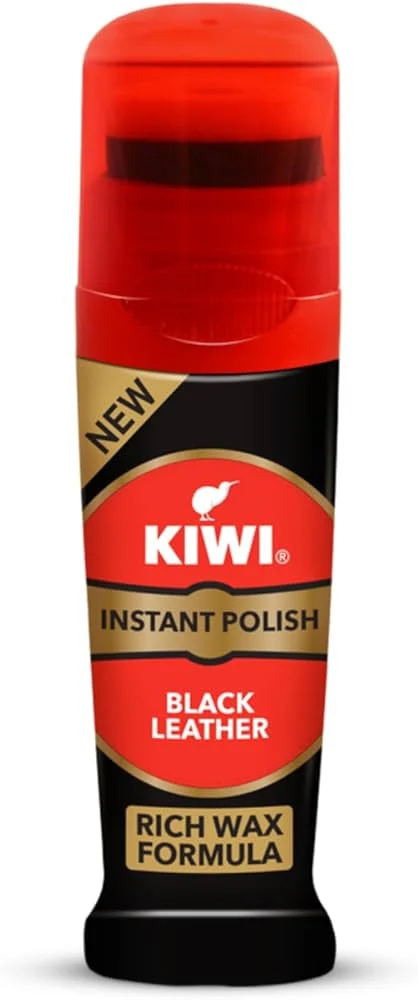 Kiwi instant polish black leather 75ml