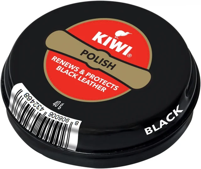 Kiwi polish black leather 40g