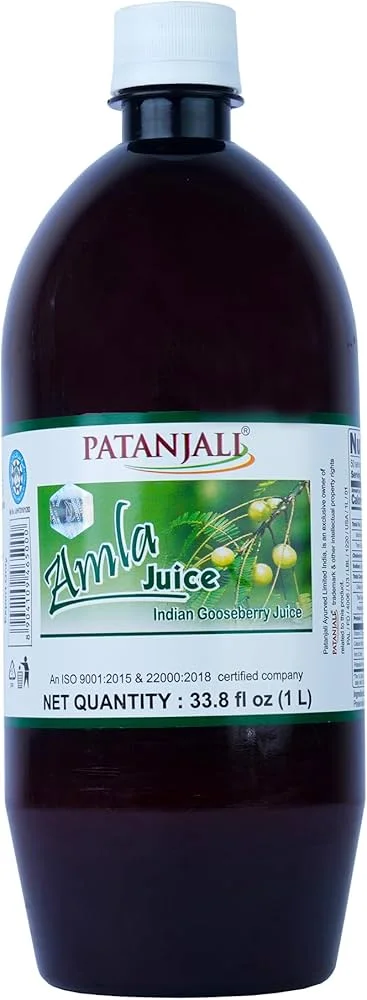 Patanjali Amla Juice. Net Qty 1 L