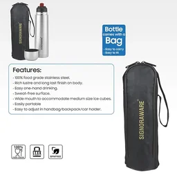 Signoraware bullet vacuum insulated stainless steel bottle-500ml-4424-1U