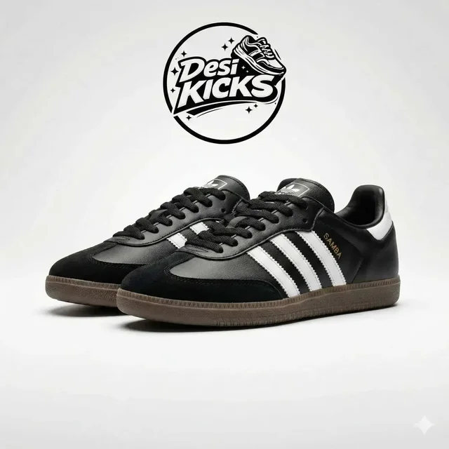 Adidas Samba Black - UK 8