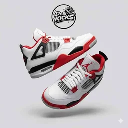 Retro 4 Fire Red - UK 10