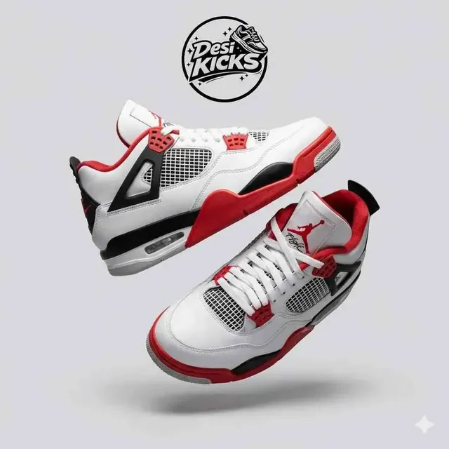 Retro 4 Fire Red - UK 10