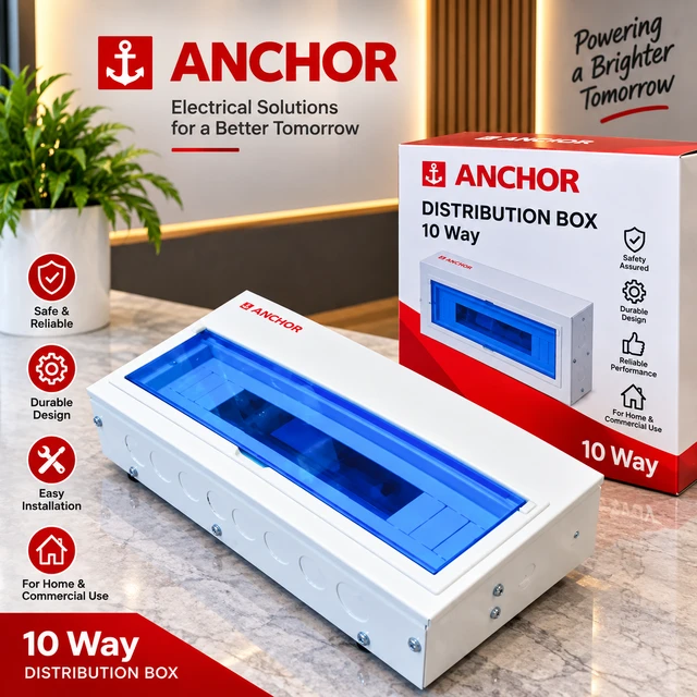 TRANSPARENT 10 WAY DISTRIBUTION BOX
