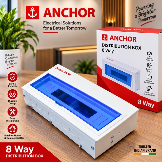 TRANSPARENT 8 WAY DISTRIBUTION BOX