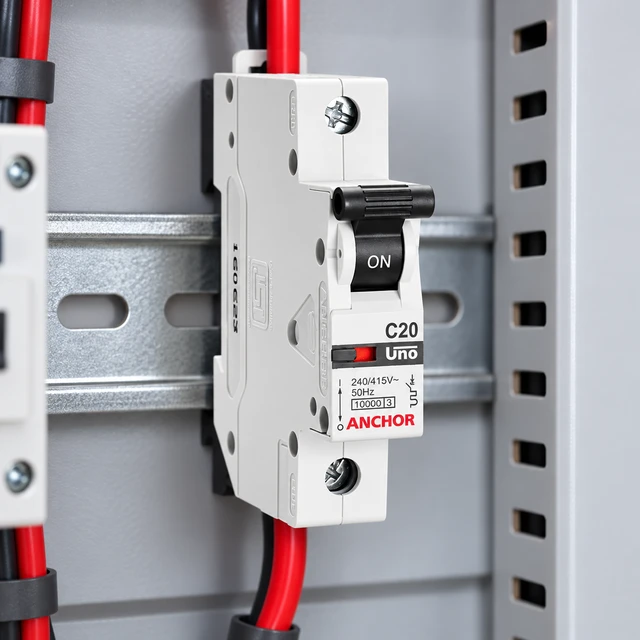 UNO C20A. SINGLE POLE MCB ,6kA