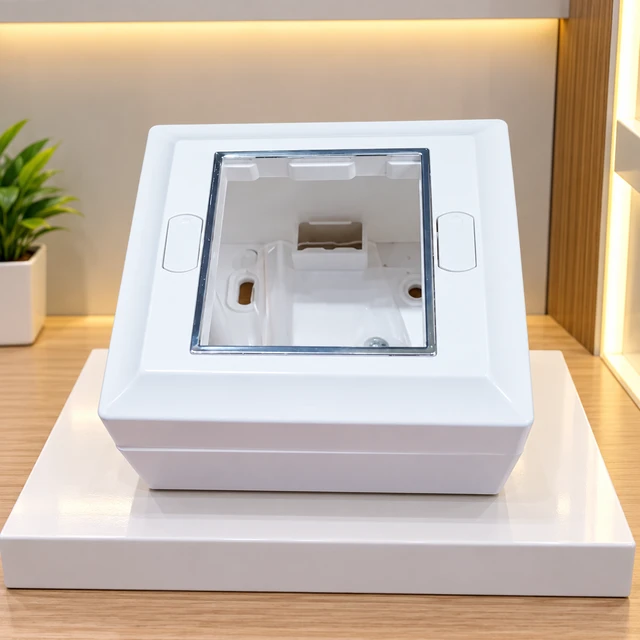 SURFACE 2 MODULAR GANG BOX - WHITE CROME