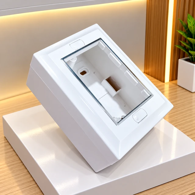 SURFACE 3 MODULAR GANG BOX - WHITE CROME