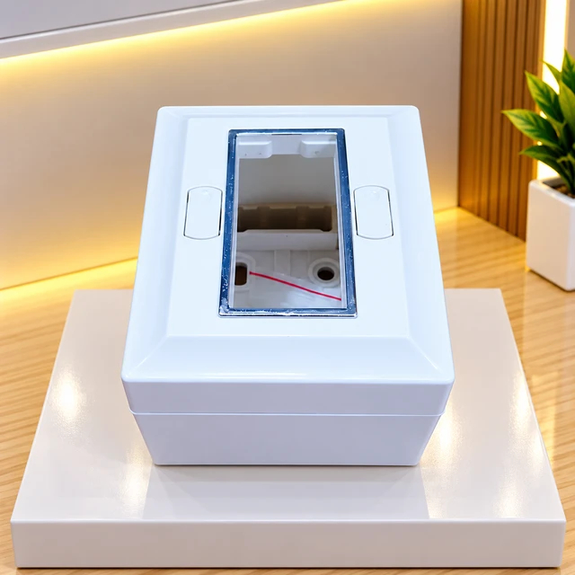 SURFACE 1 MODULAR GANG BOX - WHITE CROME