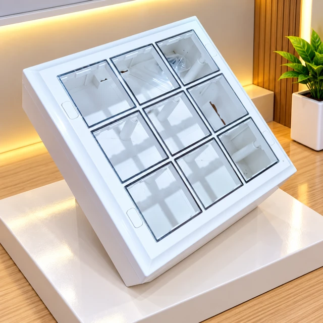 SURFACE 18 MODULAR GANG BOX - WHITE CROME