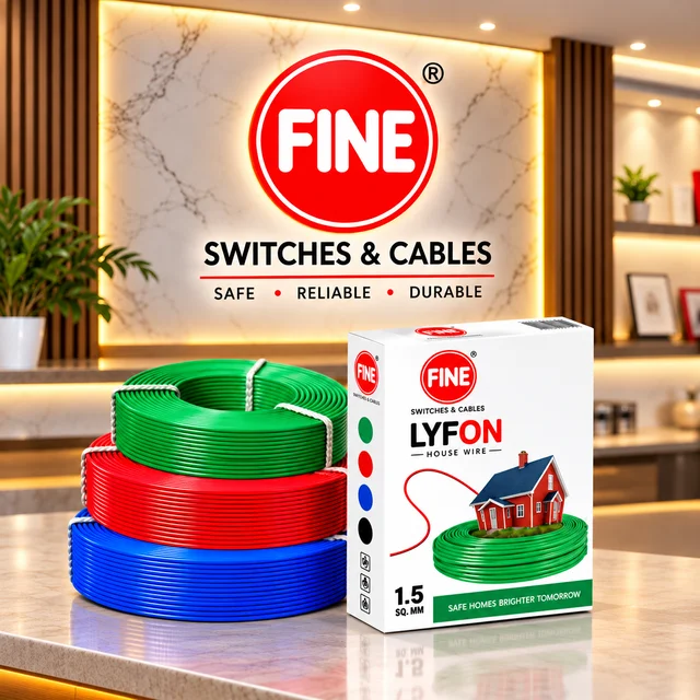 FINE LYFON 0.75 SQ.MM COPPER WIRE 90 MTR