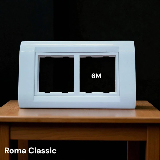 ANCHOR ROMA CLASSIC 6 MODULAR COVER PLATE ( WHITE ) - WHITE