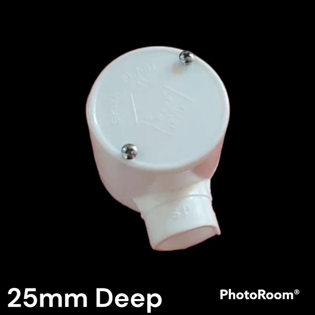DEEP 25 MM PVC R J BOX 1 WAY
