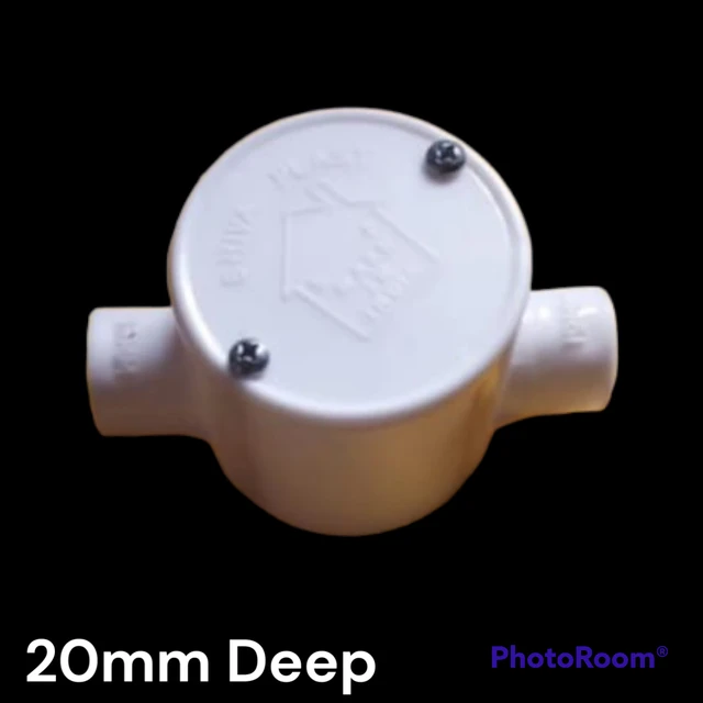 DEEP 20 MM PVC R J BOX 2 WAY