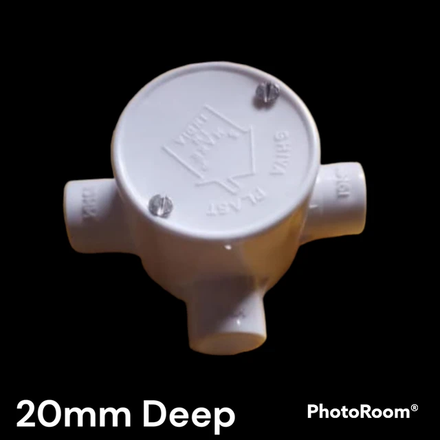 DEEP 20 MM PVC R J BOX 3 WAY