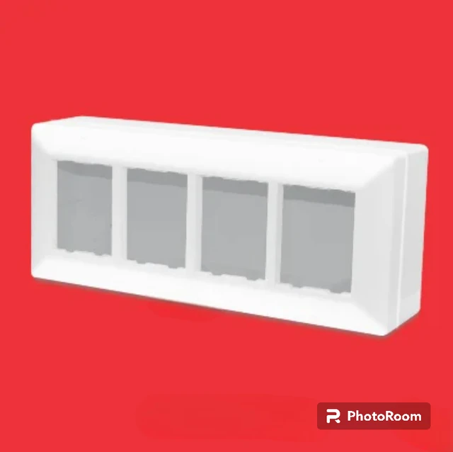 SURFACE 8 MODULAR GANG BOX - WHITE