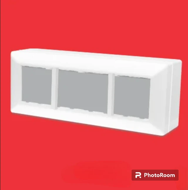 SURFACE 9 MODULAR GANG BOX - WHITE