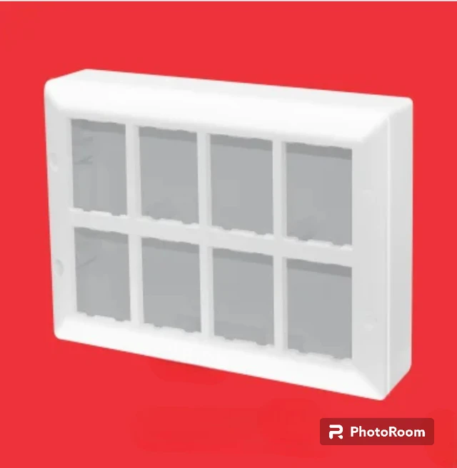 SURFACE 16 MODULAR GANG BOX - WHITE