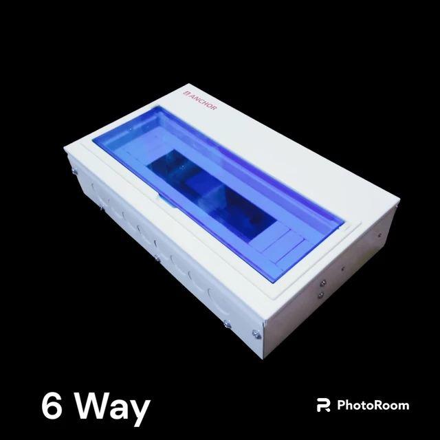 TRANSPARENT 6 WAY DISTRIBUTION BOX
