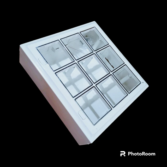 SURFACE 18 MODULAR GANG BOX - WHITE CROME