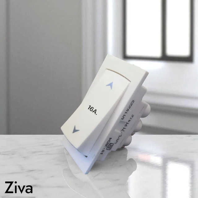 ZIVA 16A. 2 WAY SWITCH , 1M ( WHITE )