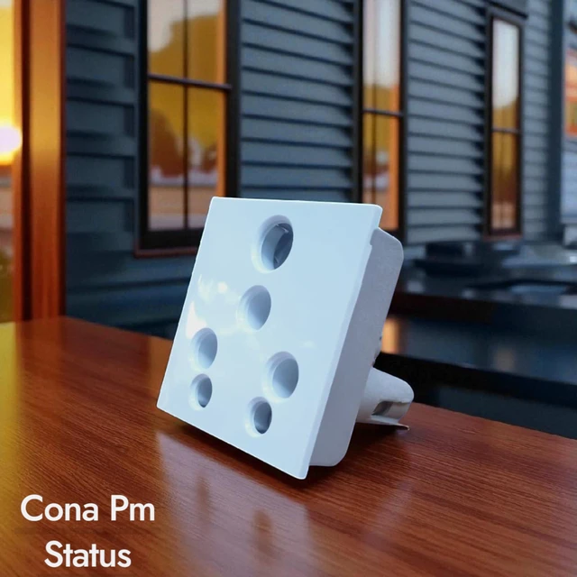 STATUS 6A. /16A. UNIVERSAL 5 PIN SOCKET , 2M ( WHITE )