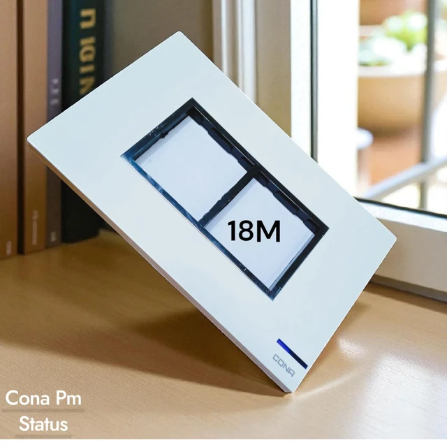 STATUS SMART WOOD 18 MODULAR COVER PLATE - SNOW WHITE