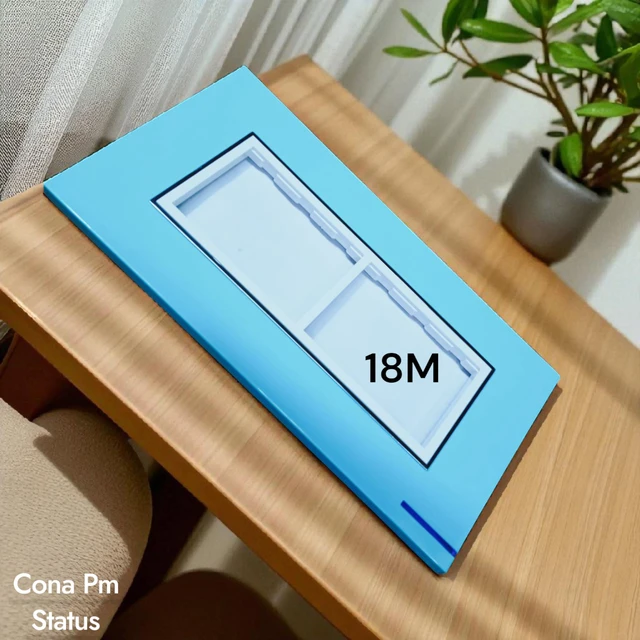 STATUS SMART WOOD 18 MODULAR COVER PLATE ( SKY )