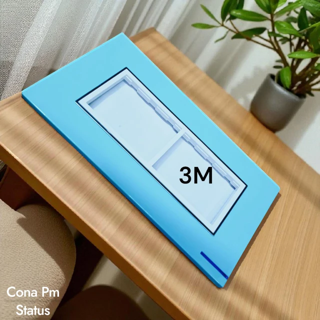 STATUS SMART WOOD 3 MODULAR COVER PLATE ( SKY )