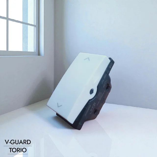 V-GUARD TORIO 6AX. 2 WAY SWITCH -1M ( WHITE ) - WHITE