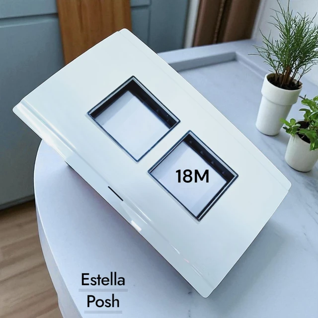 ESTELLA POSH 18 MODULAR WOOD PLATE ( WHITE )