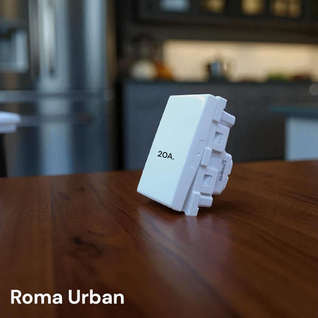 ANCHOR ROMA URBAN 20A. 1 WAY SWITCH , 1M ( WHITE ) - WHITE