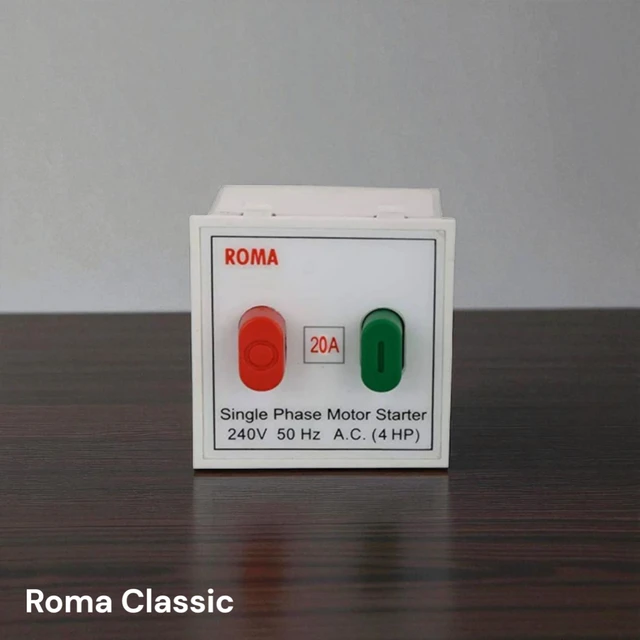 ROMA CLASSIC 25A. MOTOR STARTER SWITCH , 2M ( WHITE )