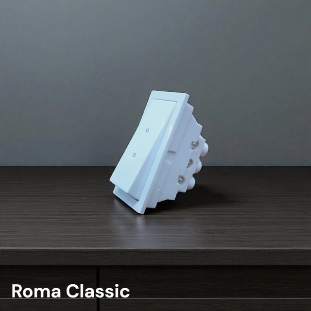 ROMA CLASSIC 10AX 2 WAY SWITCH , 1M ( WHITE )