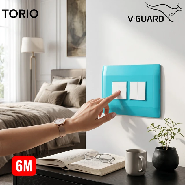 6 MODULAR WOODEN COVER PLATE ( SKY BLUE)