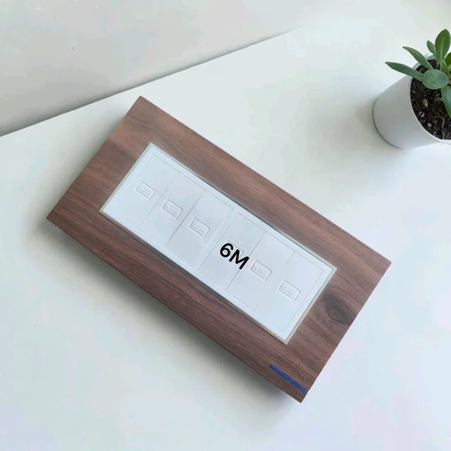 STATUS SMART WOOD 6 MODULAR COVER PLATE ( ITALIAN )