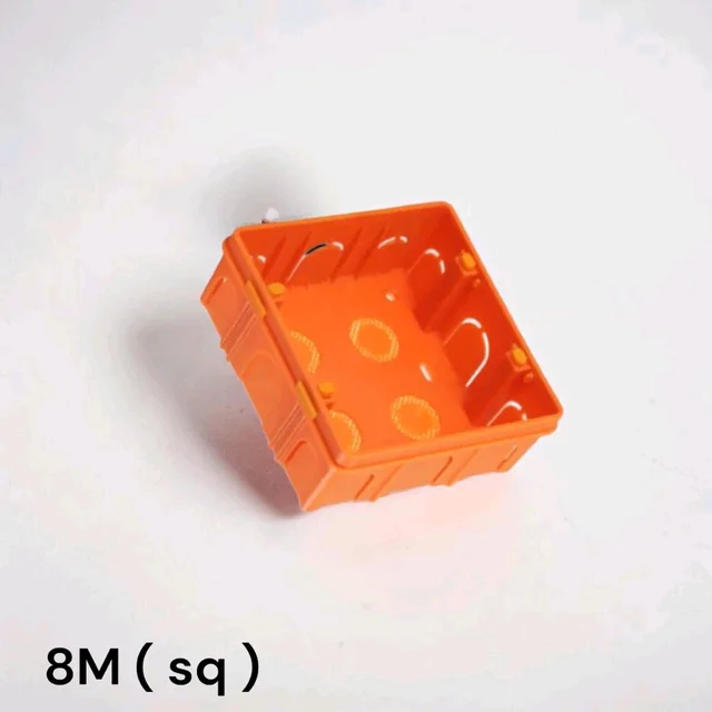 8 (SQ.) MODULAR CONCEAL PVC BOX WITH BRASS INSERT