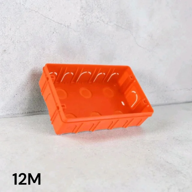 12 MODULAR CONCEAL PVC BOX WITH BRASS INSERT
