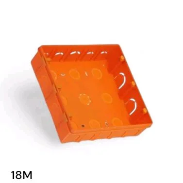 18 MODULAR CONCEAL PVC BOX WITH BRASS INSERT