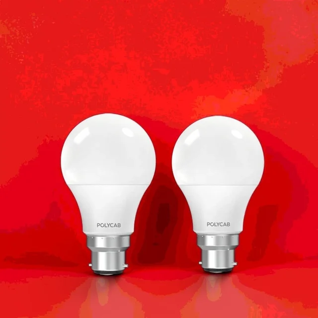 POLYCAB 9 WATT LED BULB - WHITE - 2 PCS