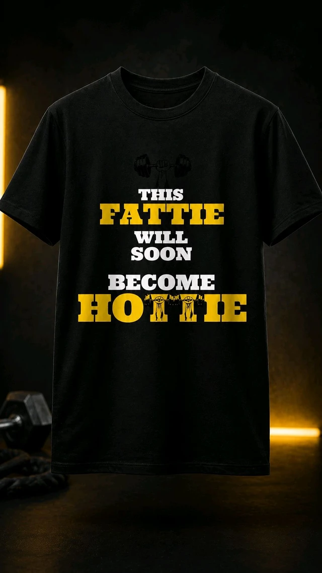 Unisex Black Printer T Shirt - M