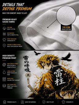 Zenitsu Print T-shirt - S