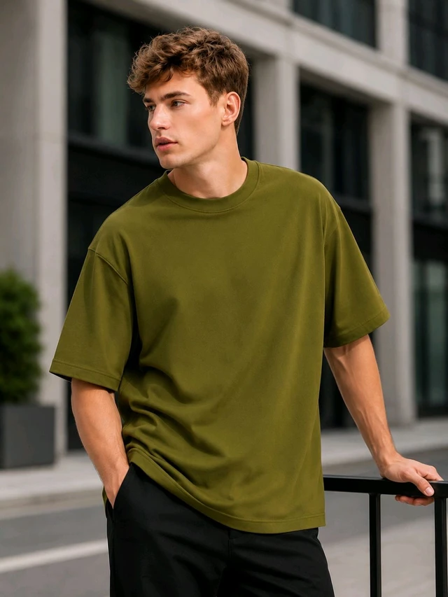 Olive Green Tees - S