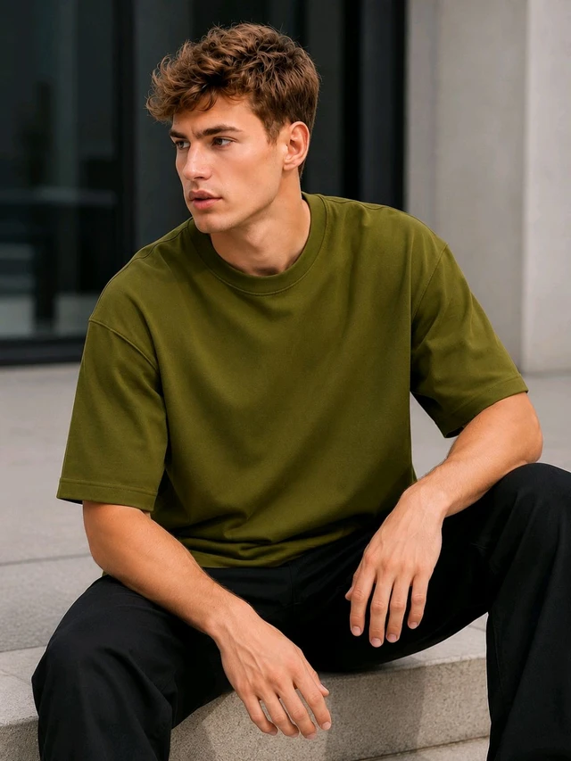 Olive Green Tees - S