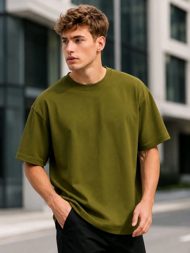 Olive Green Tees - M