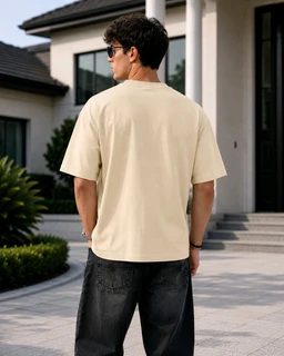 Off-Duty Beige Tee - L