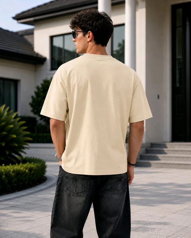 Off-Duty Beige Tee - L