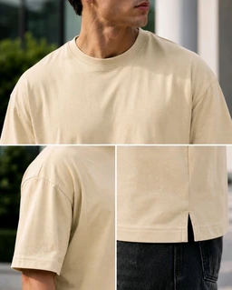 Off-Duty Beige Tee - L