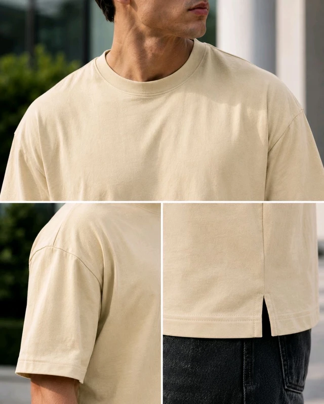 Off-Duty Beige Tee - L